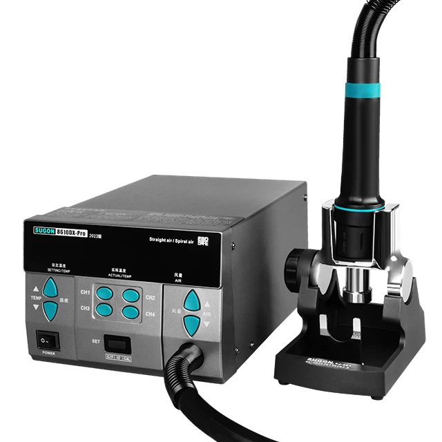 

SUGON 8610 Pro Smd Hot Air Gun Heat Blower Hot Air Soldering Gun Hot Gun Blower With Spiral And Straight Winds