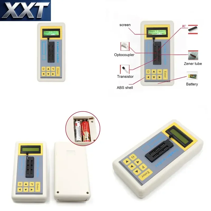 XXT New IC Tester Transistor Tester Detect Integrated Circuit IC Tester Meter