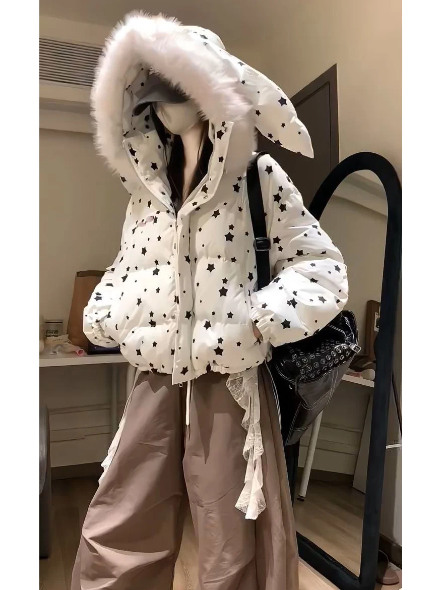 

Женская куртка-парка в корейском стиле, популярная женская одежда, модный спортивный стиль, водонепроницаемая, белая, на пуговицах, с регулируемыми рукавами, в стиле карго