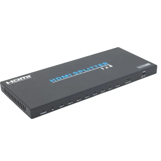 

In stockUltra HDMI 4K 4 Port HDMI Splitter 1x8 Repeater Amplifier 2160P 3D Hub 1 in 8 Out