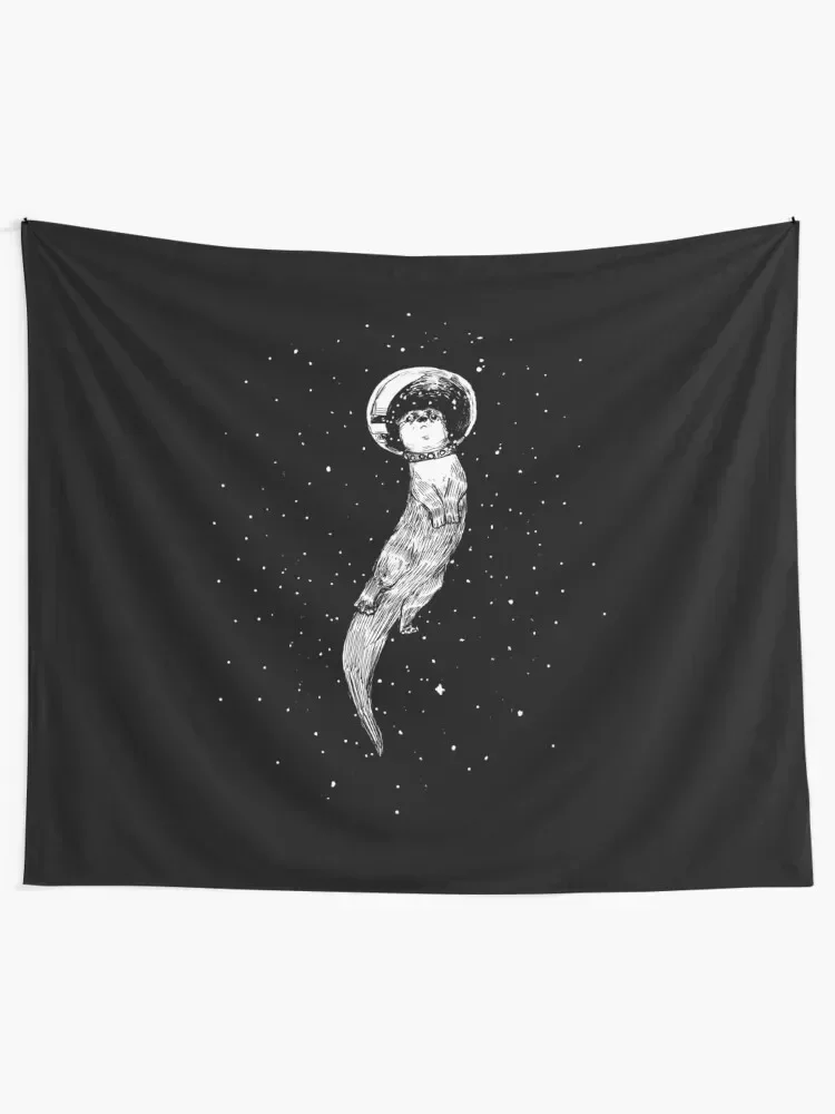 Drifting in Otter Space (best for color) Tapestry Room Decor Cute Wall Coverings Tapestry