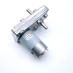 Square FC-555/550 DC 3V-30V Torque gear motor 10N.m 6V12V24V Double shaft Electric garlic cutter motor