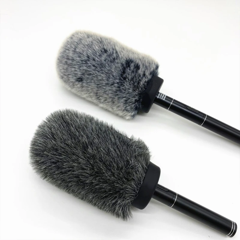 Outdoor Microphone Windshield Furry Windproof Muff for RODE NTG1 NTG 2 Mics Enhances Sound Claritys in Harsh Environment