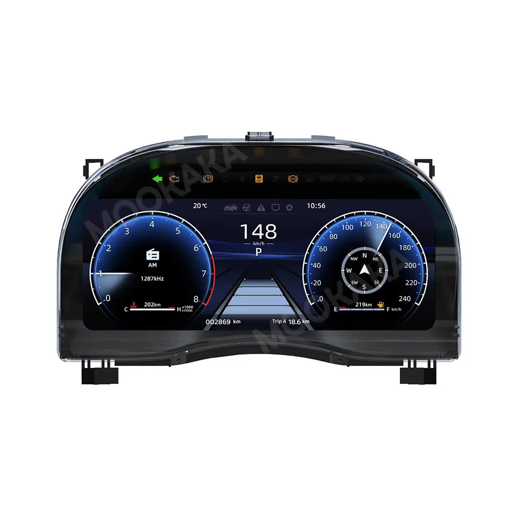 Car LCD Dashboard For Toyota Alpha 20 30 Series Upgraded 40 Series 2008-2023 Digital Instrument Panel Cockpit Multifunctional