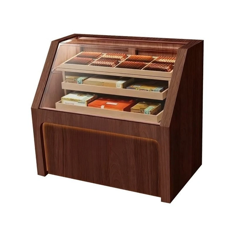 Three-layer drawer, bar counter, cigar display cabinet, special cabinet for tobacco hotels, constant temperature and humidity