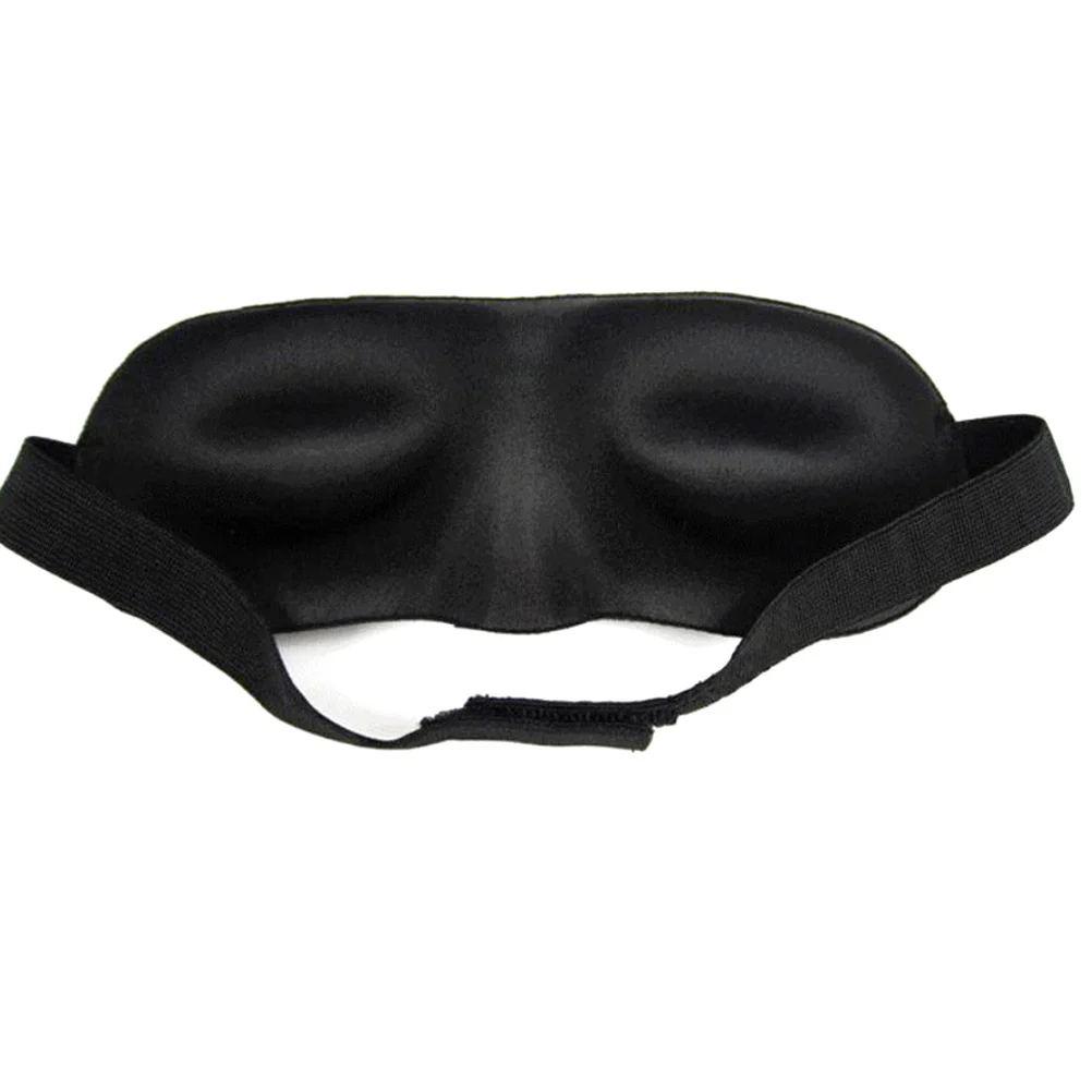 

3D Black Sleeping Eyeshade Eye Mask Polyester Blocks Allows Free Eye Movement Restful Sleep Mask