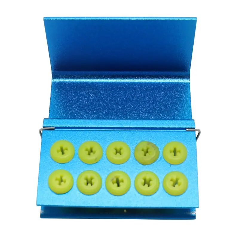 1 piece 10 Holes Dental Bur Stander Burs Block Disinfection Holder Bur Burs Holder Aluminum Autoclavable