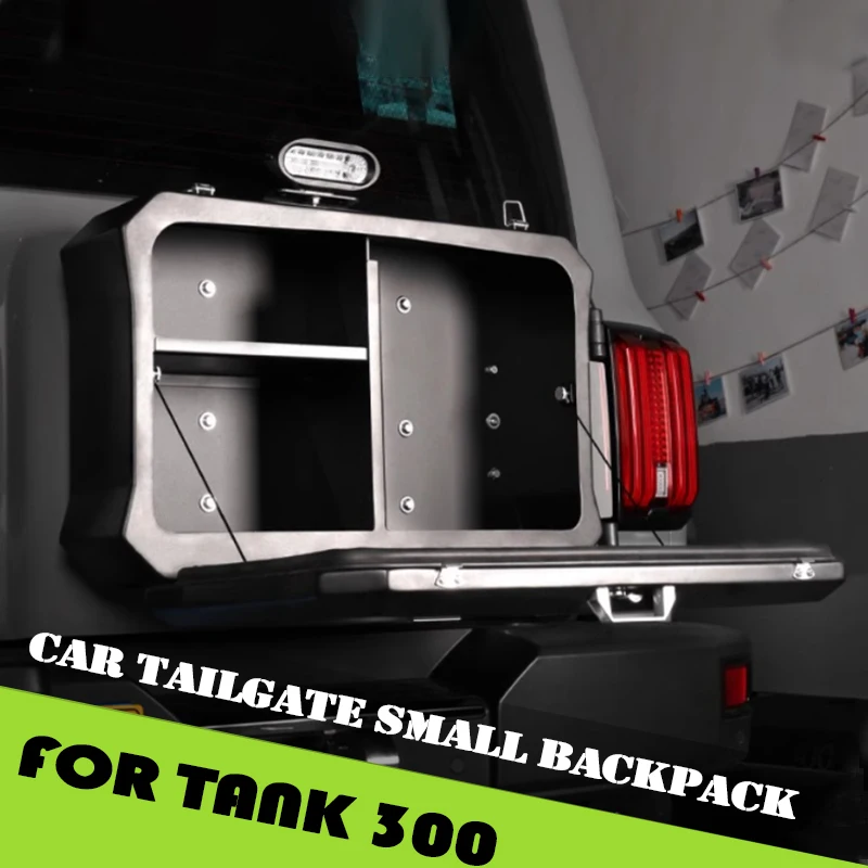 Car Tailgate Small Backpack Fit for GWM Tank 300 Multi-functional Expansion Storage Box Tool Box Car Exterior Upgrade Parts