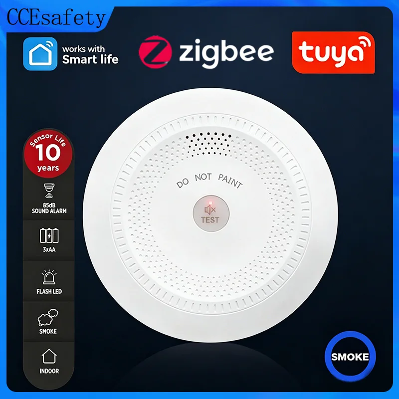 zigbee-smoke-detector-smart-tuya-smoke-sensor-10-years-fire-alarm-for-home-smart-life-85db-battery-powered-ce-en14604-certified