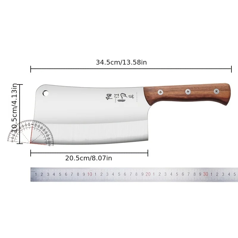 PLYS-Sharp and high hardness kitchen knife, dual-purpose chopping knife, kitchen helper SZ9195