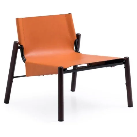 Modern executive office chair, sponge upholstered, modern armless design, adjustable headrest