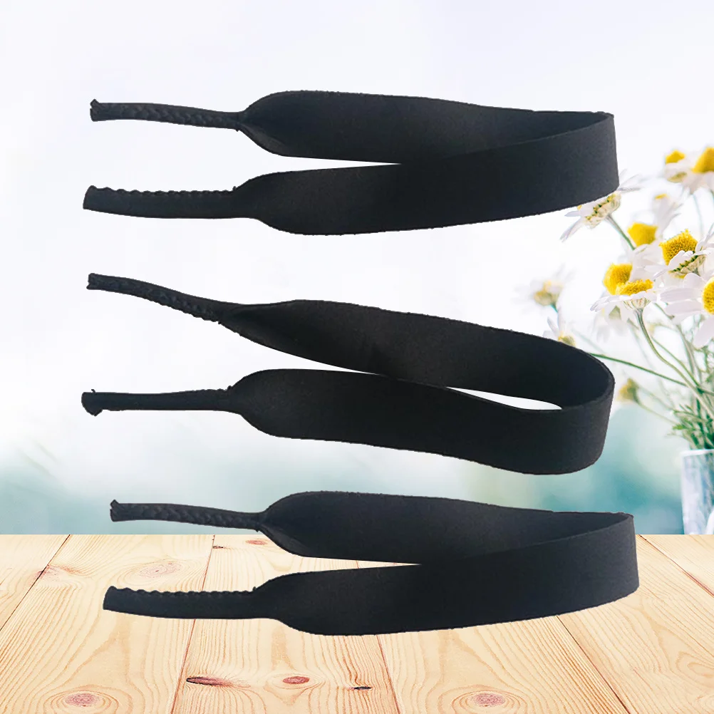 3 шт., ремешок для очков, эластичный, прочный для занятий спортом, уличный держатель для очков для плавания, солнцезащитные очки, шейный шнур, ремешок для очков