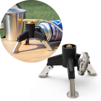 Outdoor Tripod Gas Stove Connector Ultralight Tank Stand Adapter Three Legs Gas Tank Adapter Camping Hiking Equipment