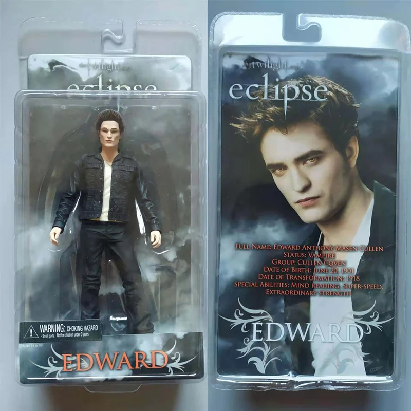 NECA Crepúsculo Eclipse Edward Figura Película Clásica Jacob Crepúsculo Saga-Eclipse Vampiro Victoria Figura de Acción Modelo de Juguete 7"