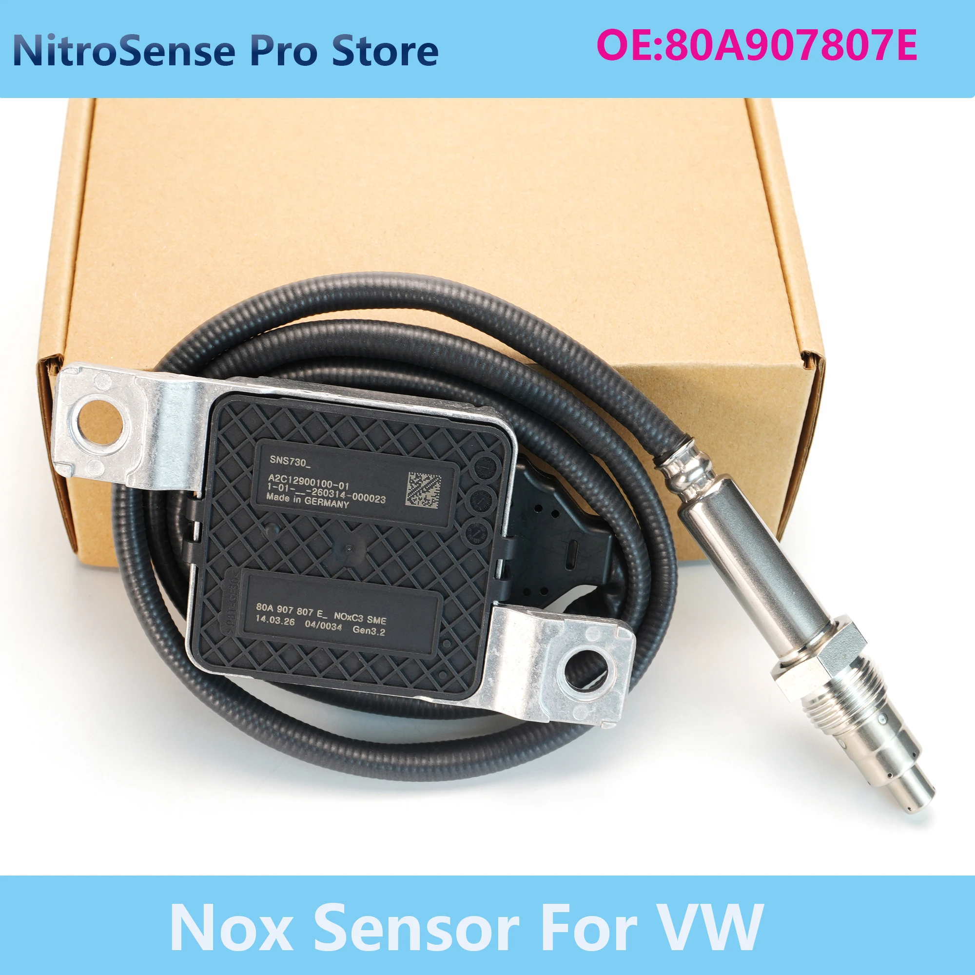 

80A907807E SNS730 Nitrogen Oxide Sensor For Audi Q5 SQ5 2.0 TDI 2017-2024