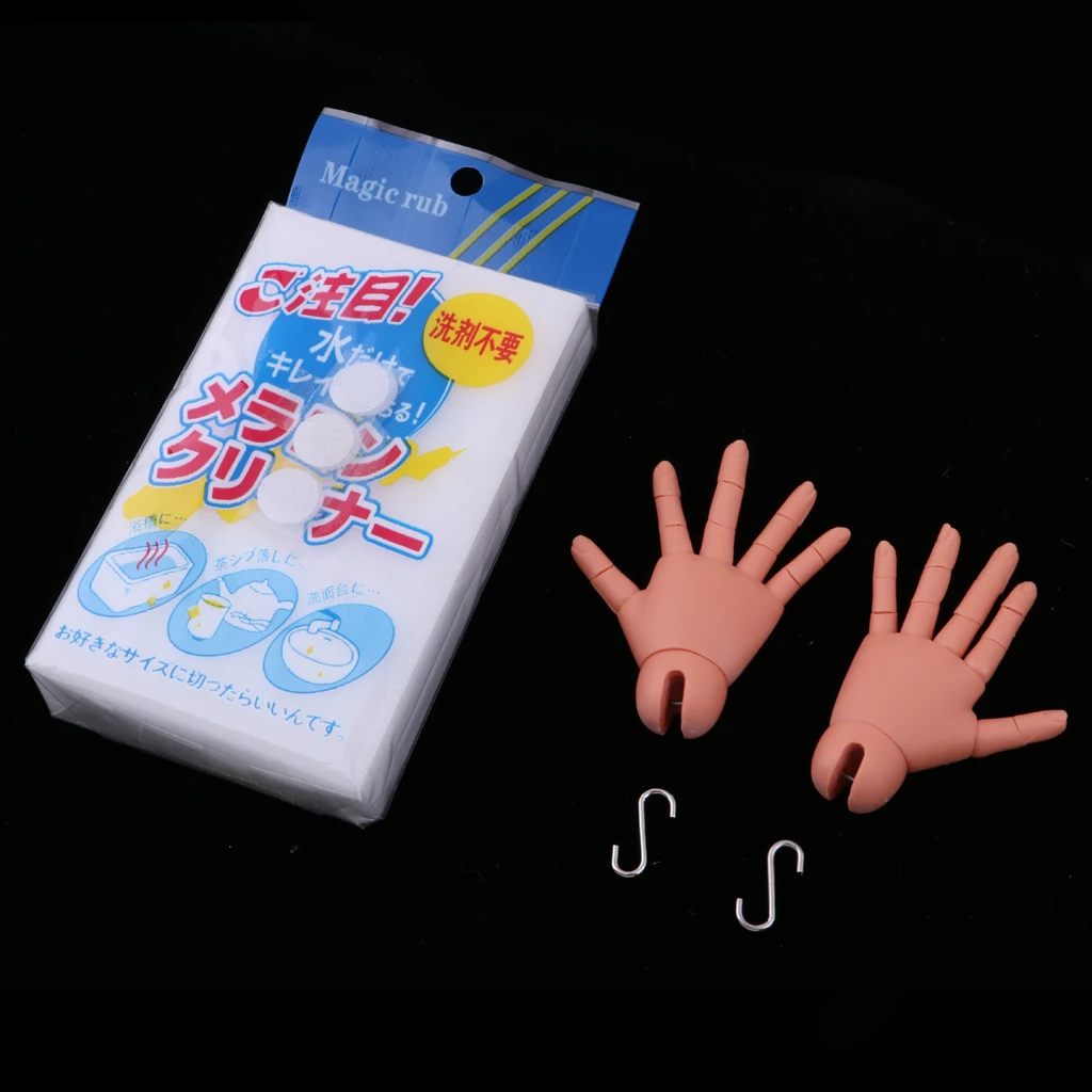 Modelo de manos articuladas masculinas flexibles para muñeca BJD gruesa 1/4, accesorios para café