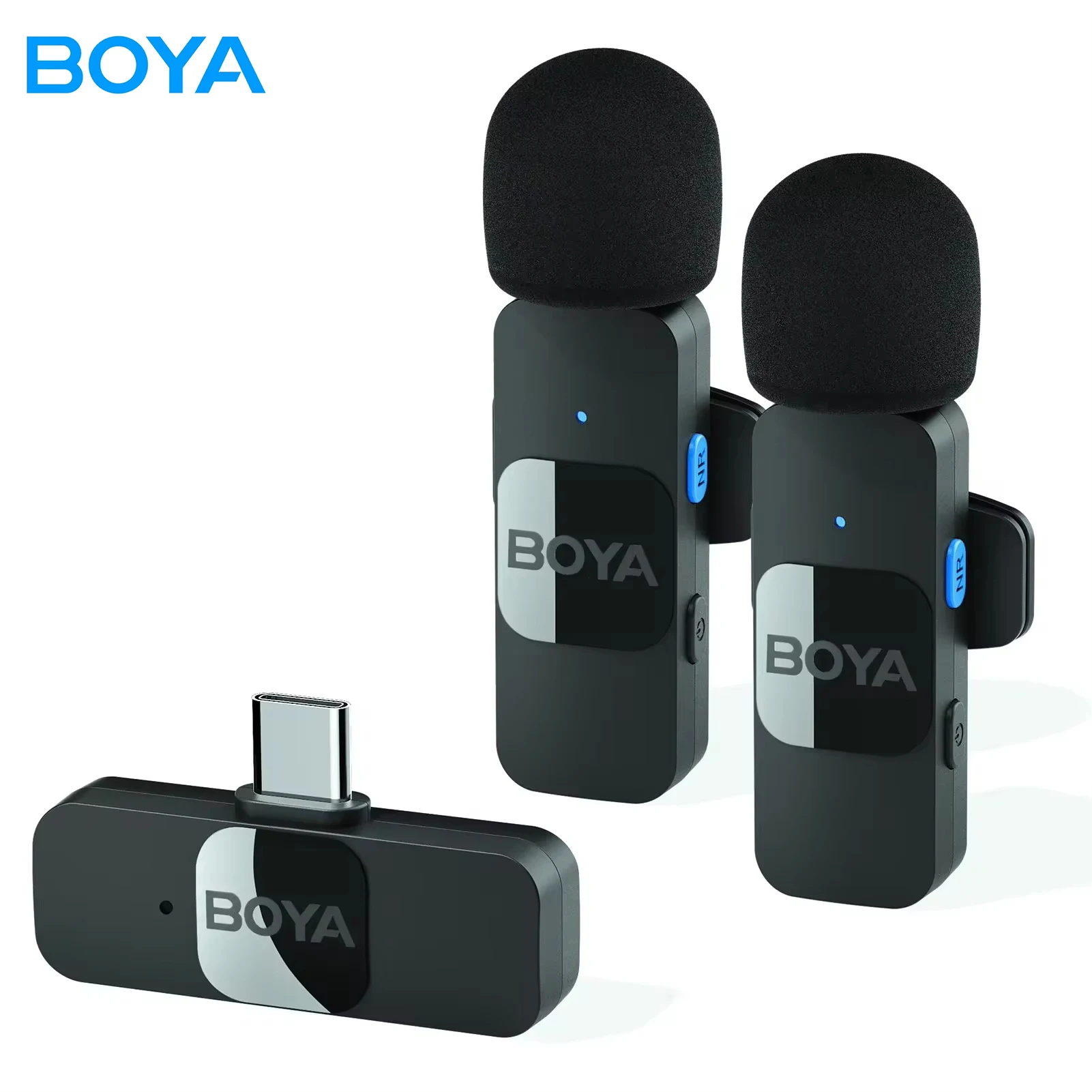 

BOYA BY-V Professional Wireless Lavalier Mini Microphone for iPhone iPad Android Live Broadcast Gaming Recording Interview Vlog