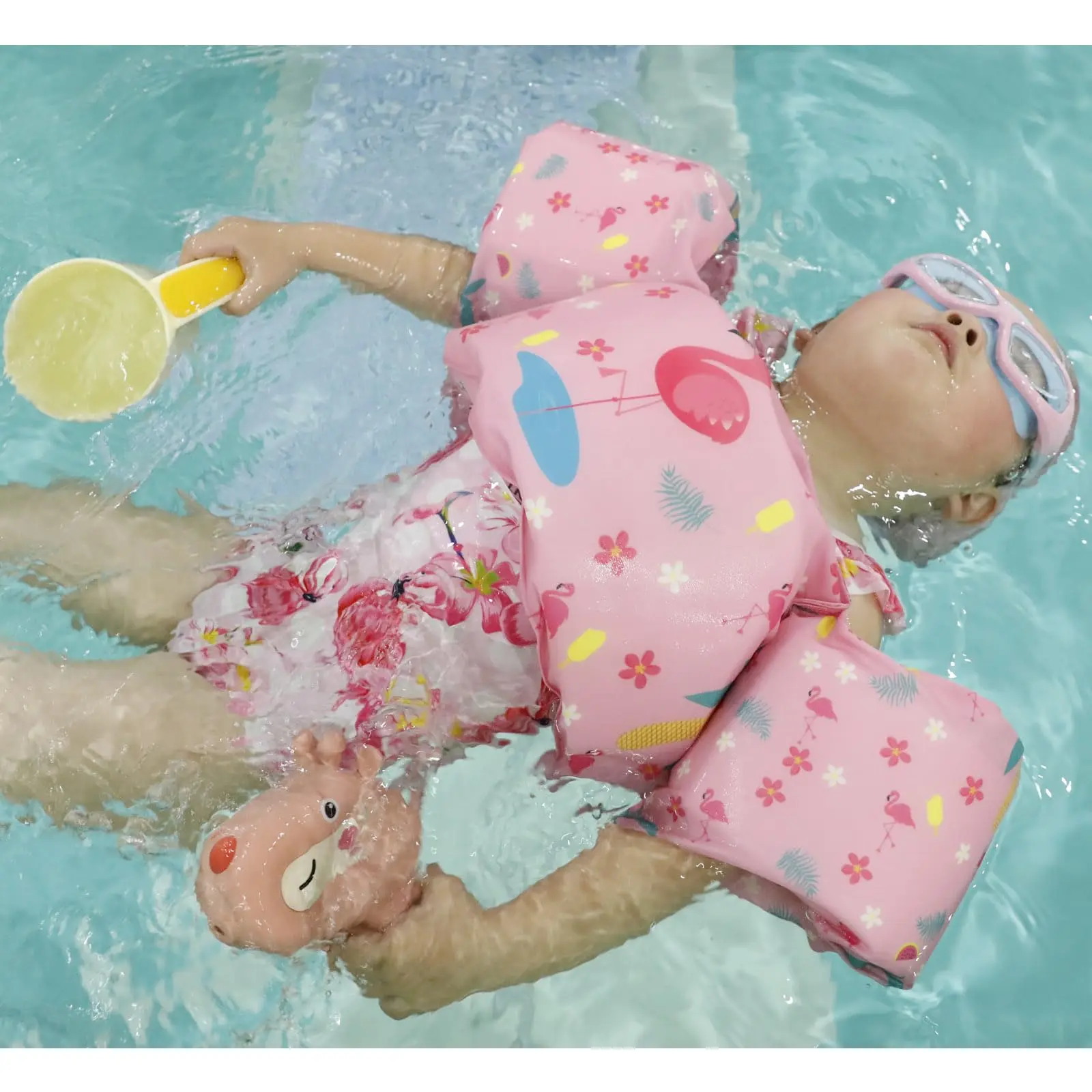 Kid Safe Swim Foam Float Arm Sleeve Armbands Floating Ring Buoyancy Swimming Equipment Pool Toys Soft Wear Resistant Portable