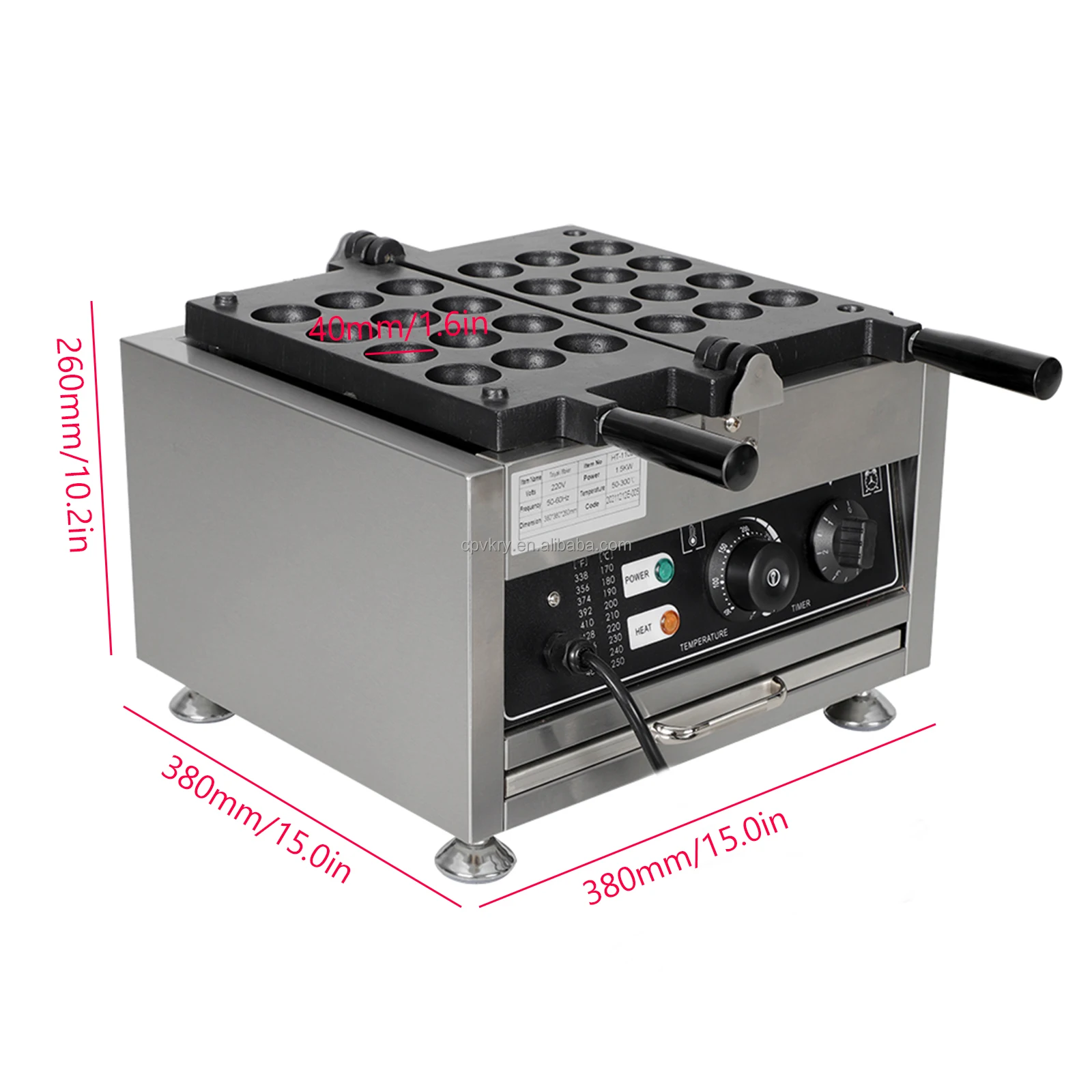Commercial 12pcs Takoyaki Maker New Japanese Octopus Fish Ball Grill Stainless Steel Snack Machine 2kW Heating Takoyaki Oven