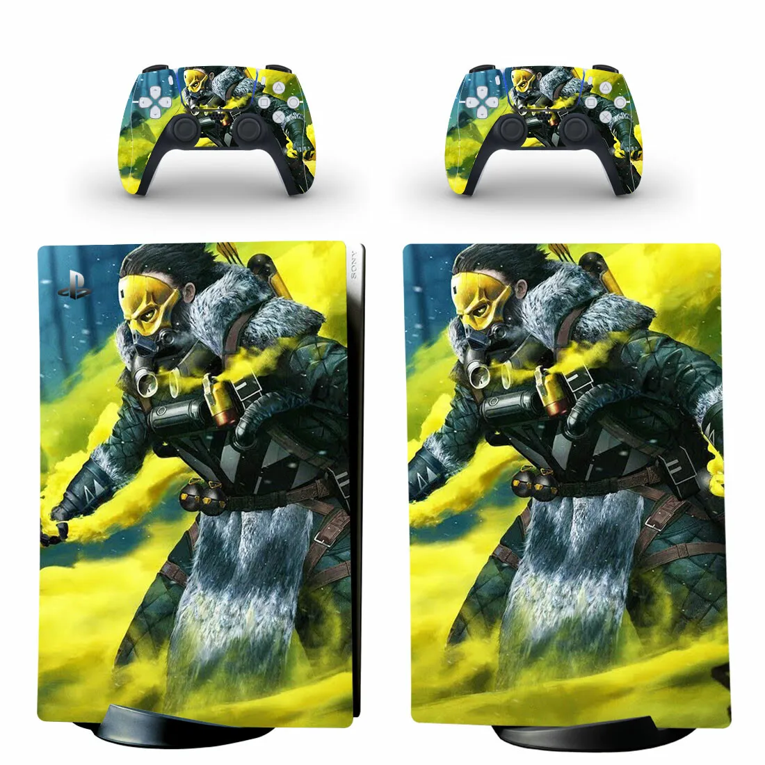 Apex ATIONS Extrémités PS5 Digital Skin Sticker, Decal Cover pour Console et 2 thorac, Vinyl Sticker