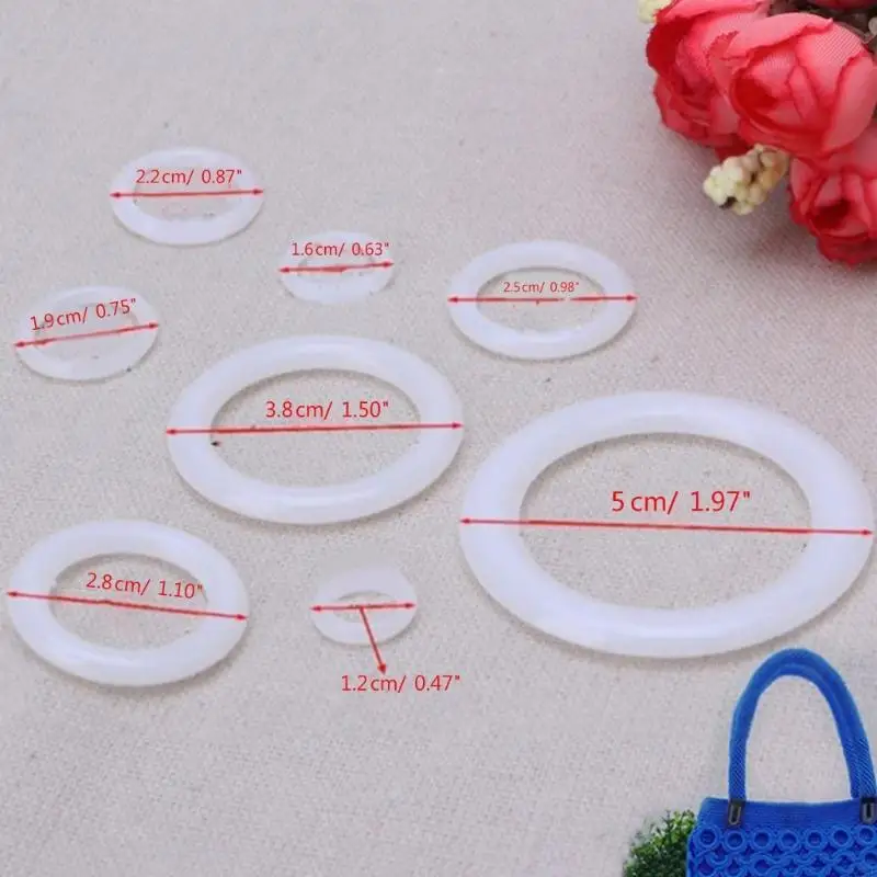 DIY crochet Ring Circle Hook Phụ kiện công cụ thủ công cho xe tới cho N2UD