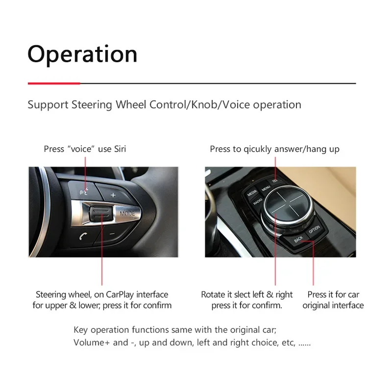 2025 رائجة البيع 2025 Navihua صندوق Carplay اللاسلكي واجهة أندرويد فيديو متعدد الأوضاع الفقرة 1-7 سلسلة X1-X7 CIC NBT EVO para Min