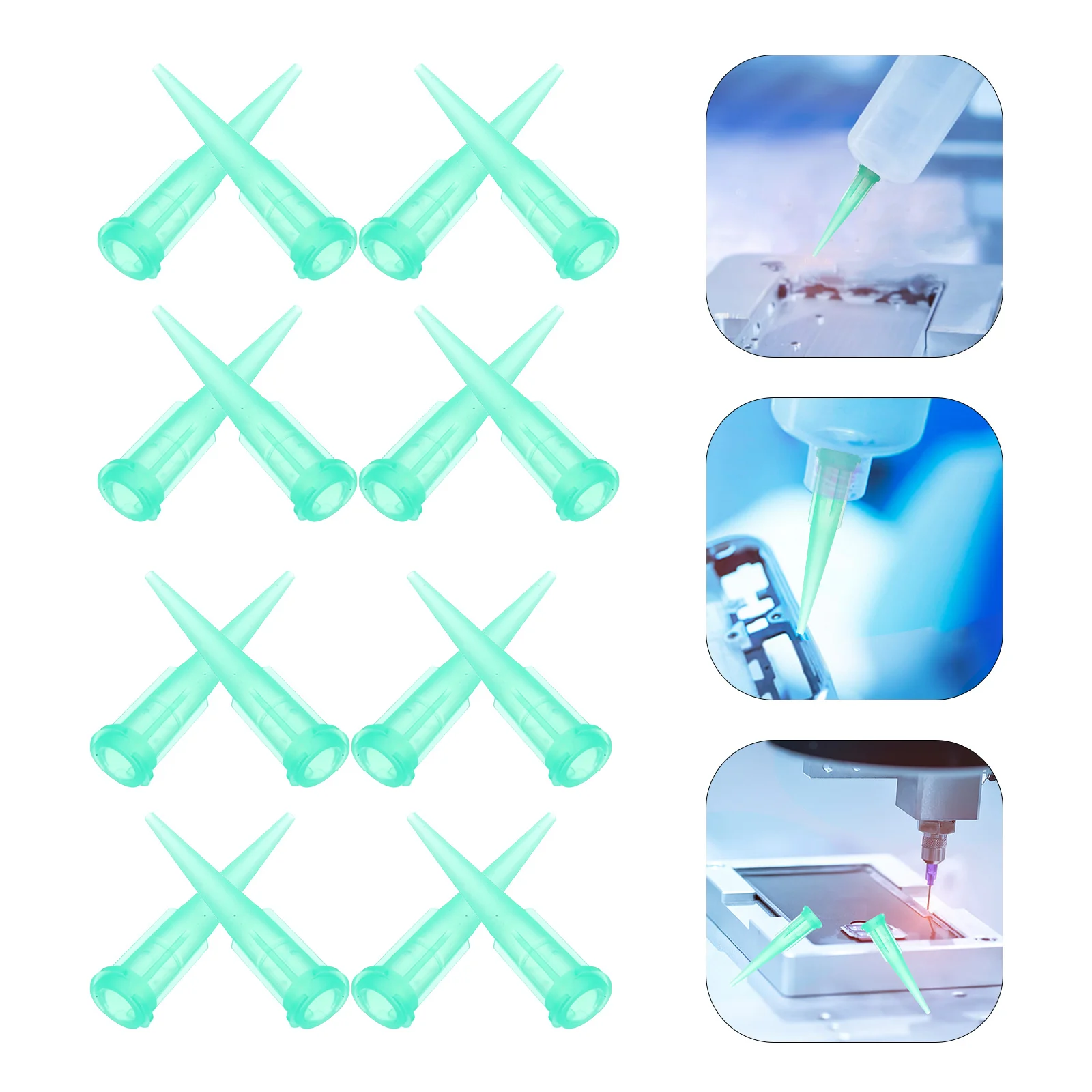 

100Pcs Glue Dispensing Nozzle Tips Durable Replacement Plastic Nozzles for Laboratory Glue Bottles Dispensing Accessories