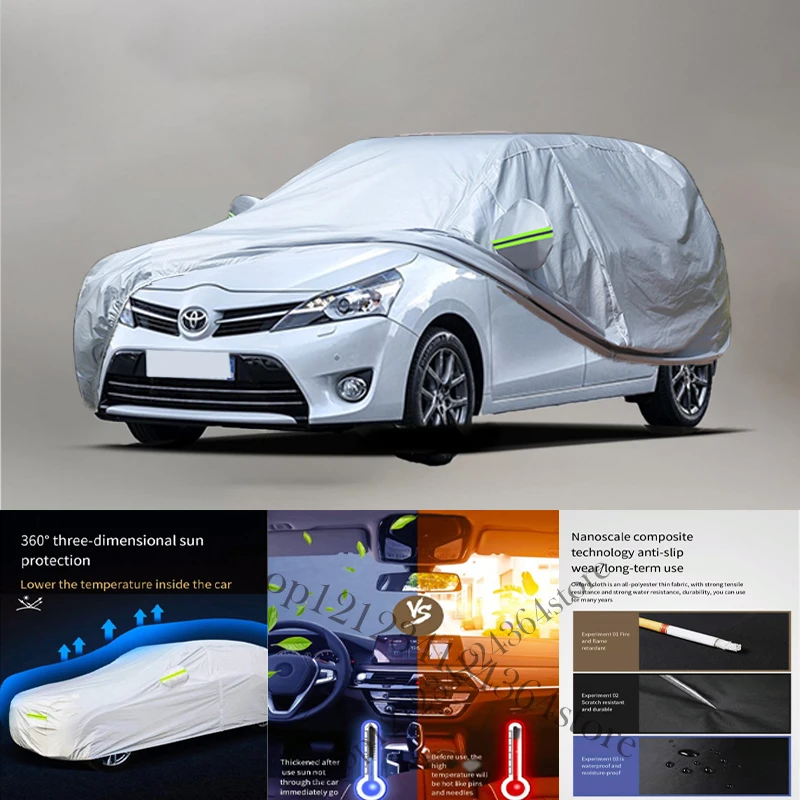 

For Toyota verso fit Outdoor Protection Full Car Covers Snow Cover Sunshade Waterproof Dustproof Exterior Car cover protection