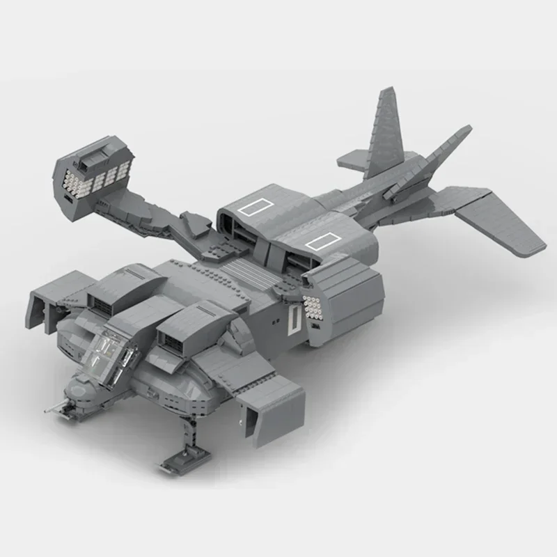 Moc Building Bricks Military Alien Dropship Cheyenne UD-4L With M577 Apc Technology Blocks Gifts Christmas Toys DIY Set Assembly