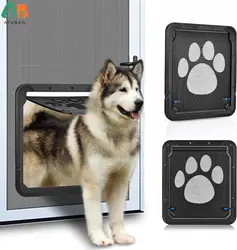 Puerta de pantalla para perro, solapa Interior de 12x14x0,4 pulgadas, pantalla para mascotas Bloqueable, cierre automático magnético con función de bloqueo