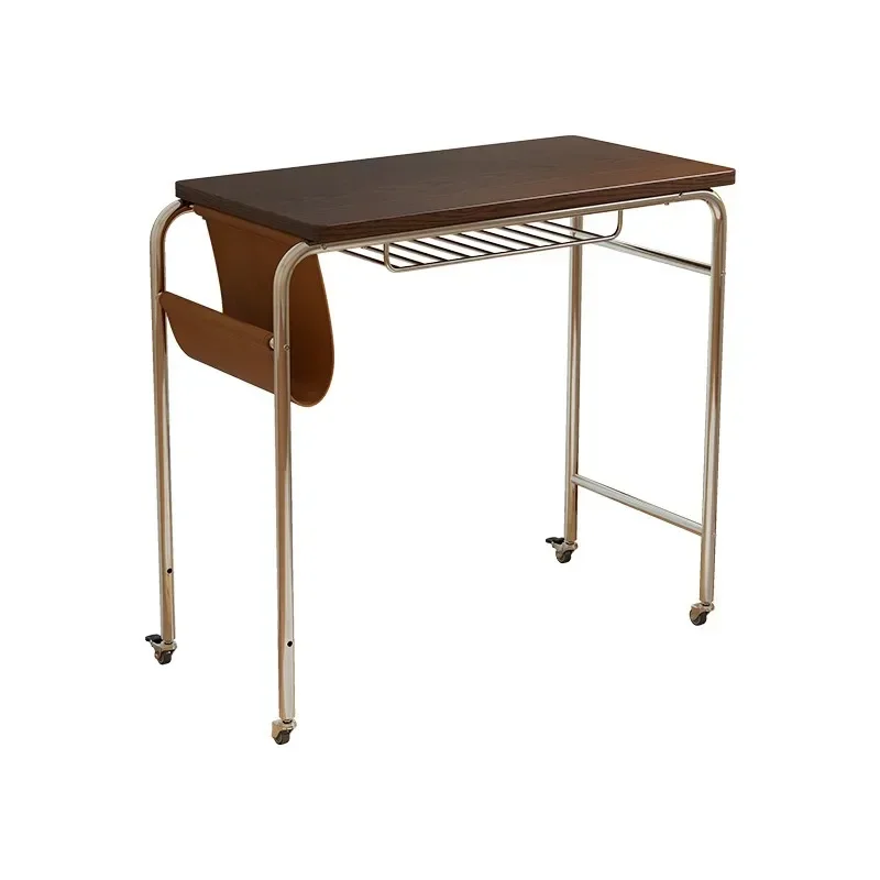 desk, student home writing desk, small apartment bedroom, sofa side