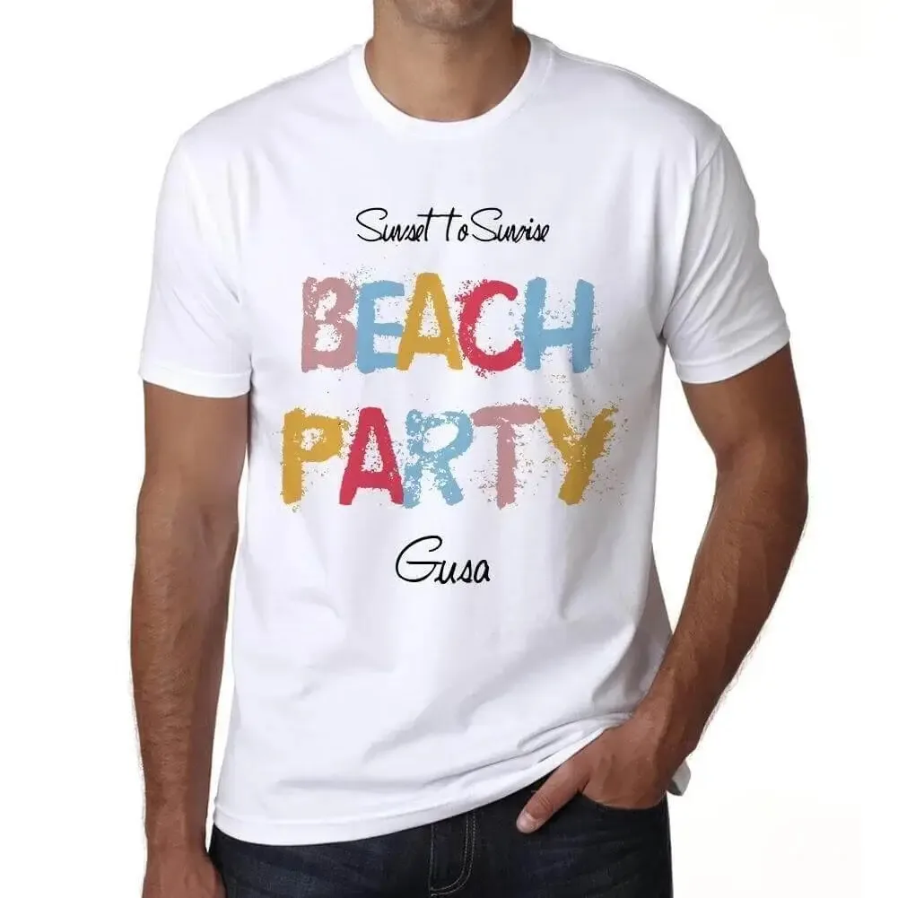 Men's Graphic T-Shirt Gusa Beach Party Eco-Friendly Limited Edition Short Sleeve