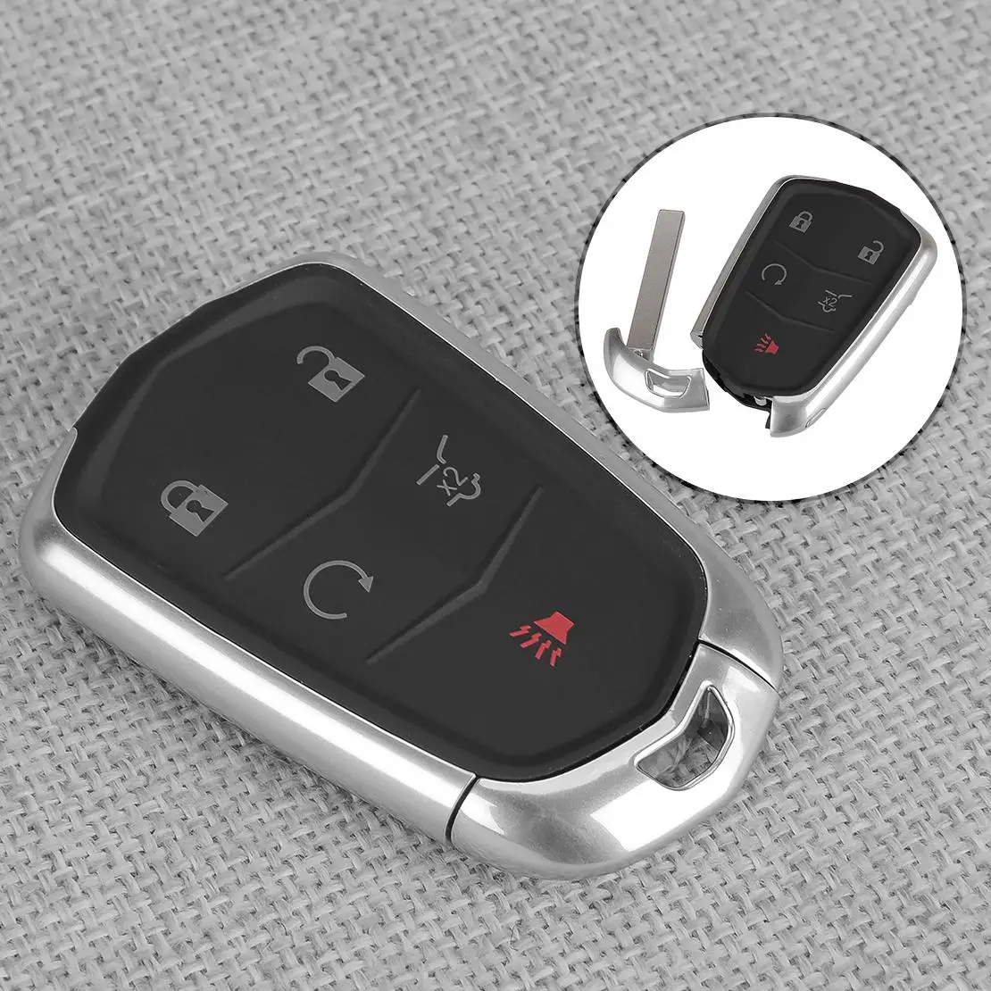 

13580811 13594024 Корпус дистанционного брелока + лезвие 1358539 13598507 13510254, подходит для Cadillac ATS CTS XTS 2015-2019