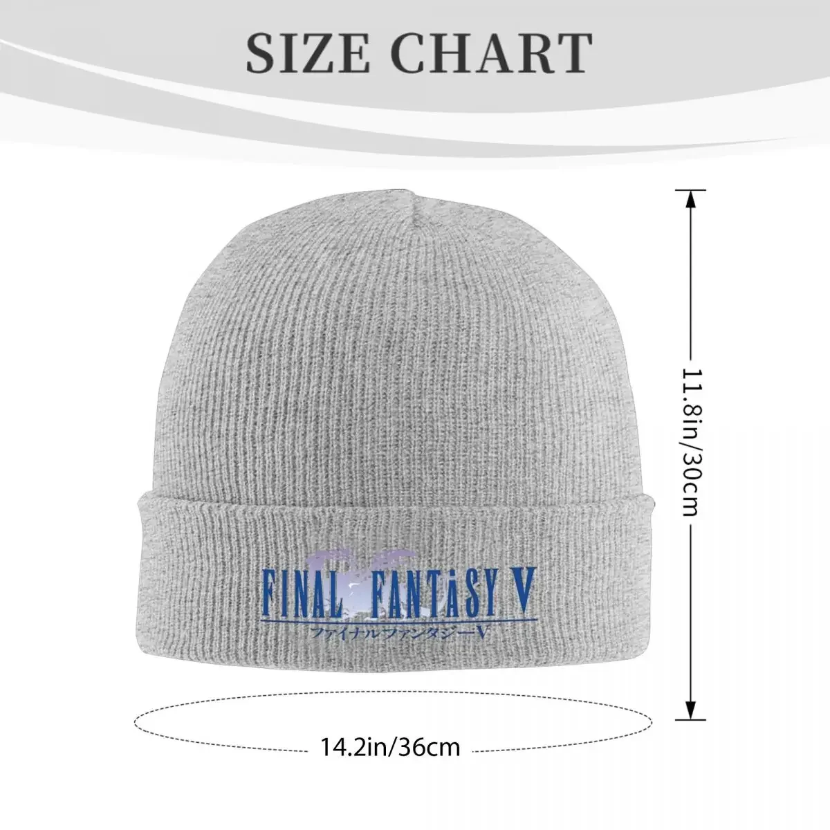 FF Logo Collection Game Knitted Caps Women's Men's Beanie Autumn Winter Hat Final Fantasy Hip Hop Melon Cap