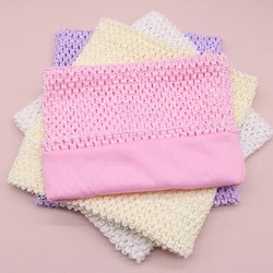 1pc 8/10/12inch Tutu Tube with Lined Soft Crochet for Girl Handmade Elastic Wrapped Chest Girls DIY Skirt Dress Accessories Gift