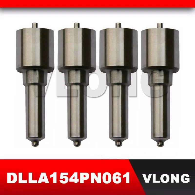 4PCS New Diesel Injector Sprayer Atomizer Producer Fuel Spray Jet Nozzle Tip DLLA154PN061 105017-0610 9432610283 NP-DLLA154PN061