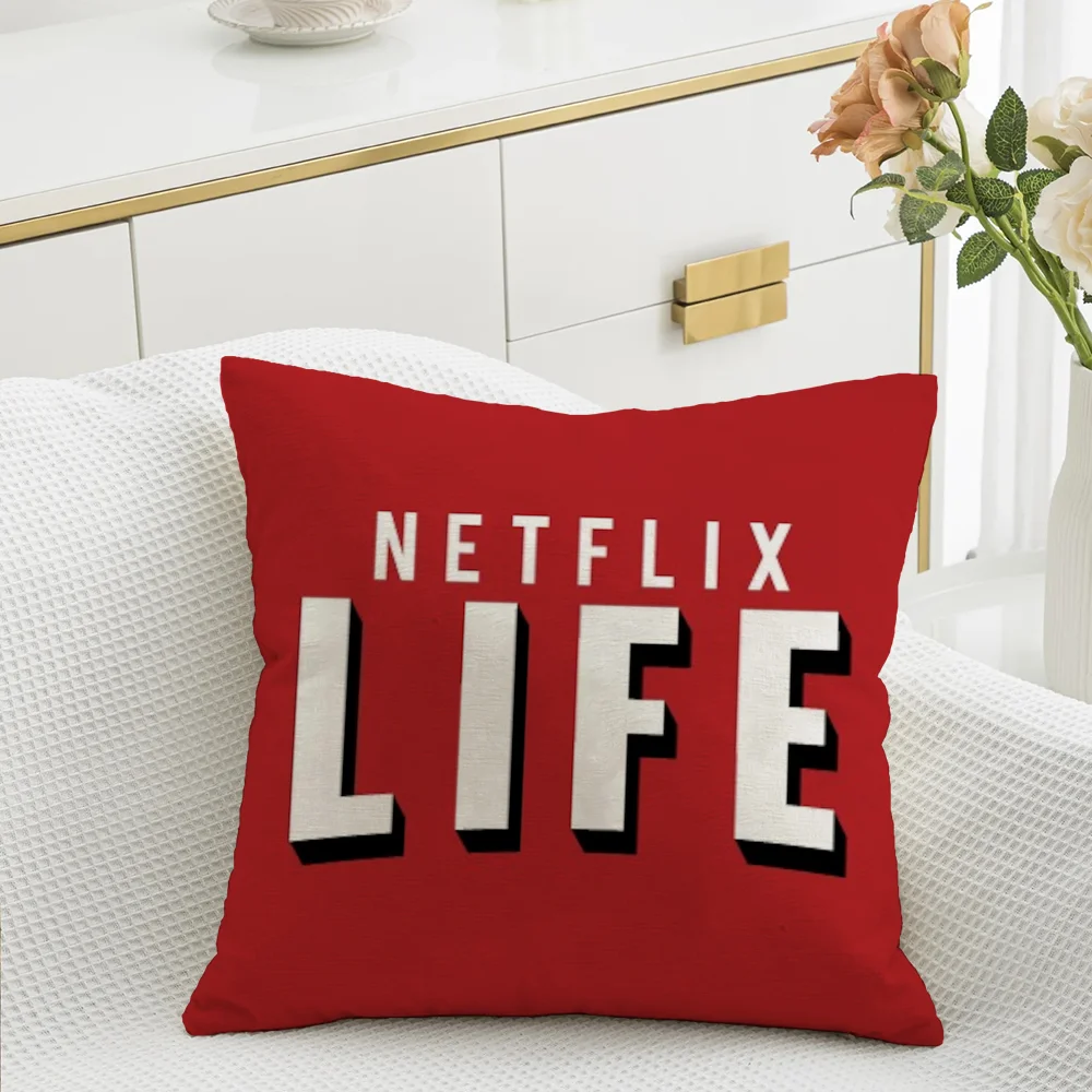 Decorative Pillowcase Netflix Throw Pillow Covers Home and Decoration Decorative Pillows for Sofa Cushions Cover Cushion 45x45