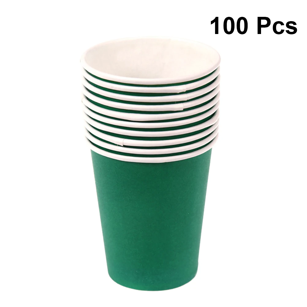 100개 다채로운 종이컵 DIY 공예용 두꺼운 어린이 미술 활동 재료 안전 친환경 파티컵 장식