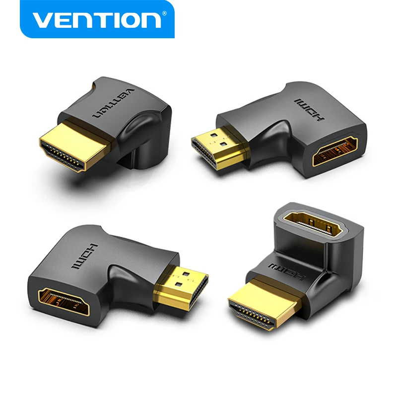 Vention HDMI Adapter 90 270 Degree Right Angle Male to Female Converter 4K HD Connector for HDTV PS4 Lptop TV Box HDMI Extender
