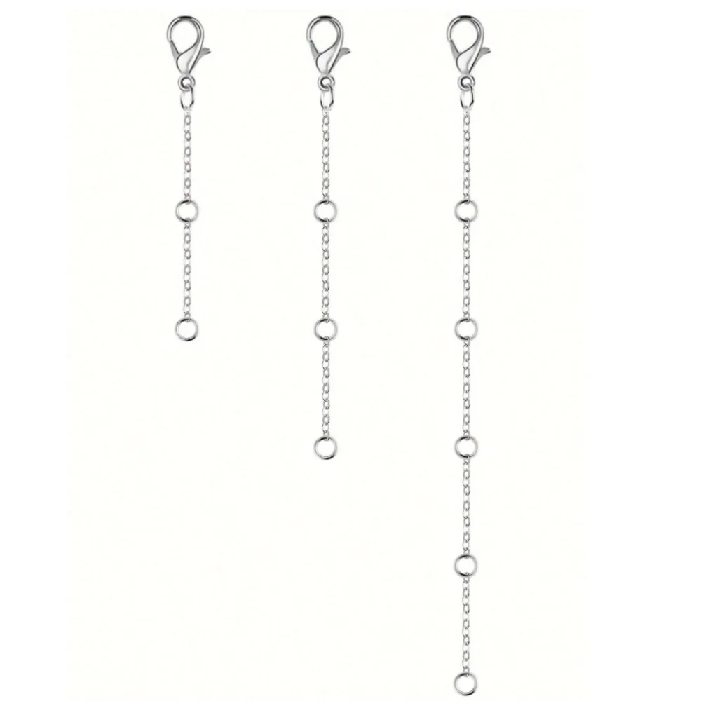Neue Karabinerverschluss Plus Schwanzkette Verstellkette Schmuck Verlängerungskette Einfache Halskette Zubehör