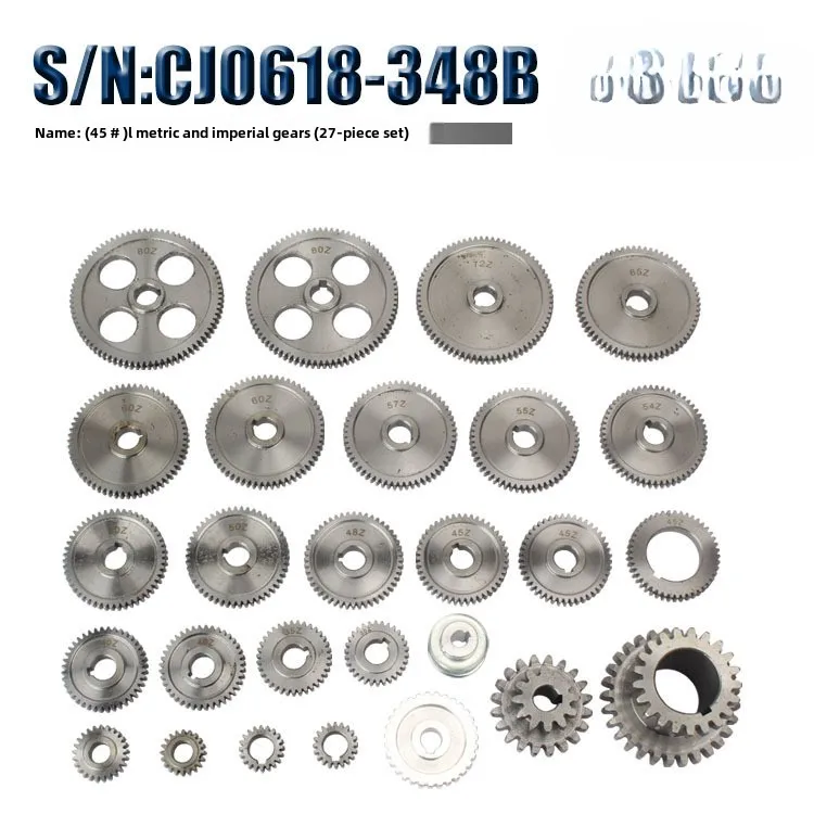 CJ0618-0-18 Lathe Accessories, Metal Metric and British Double Belt Wheel Bridge Tool Exchange Gear