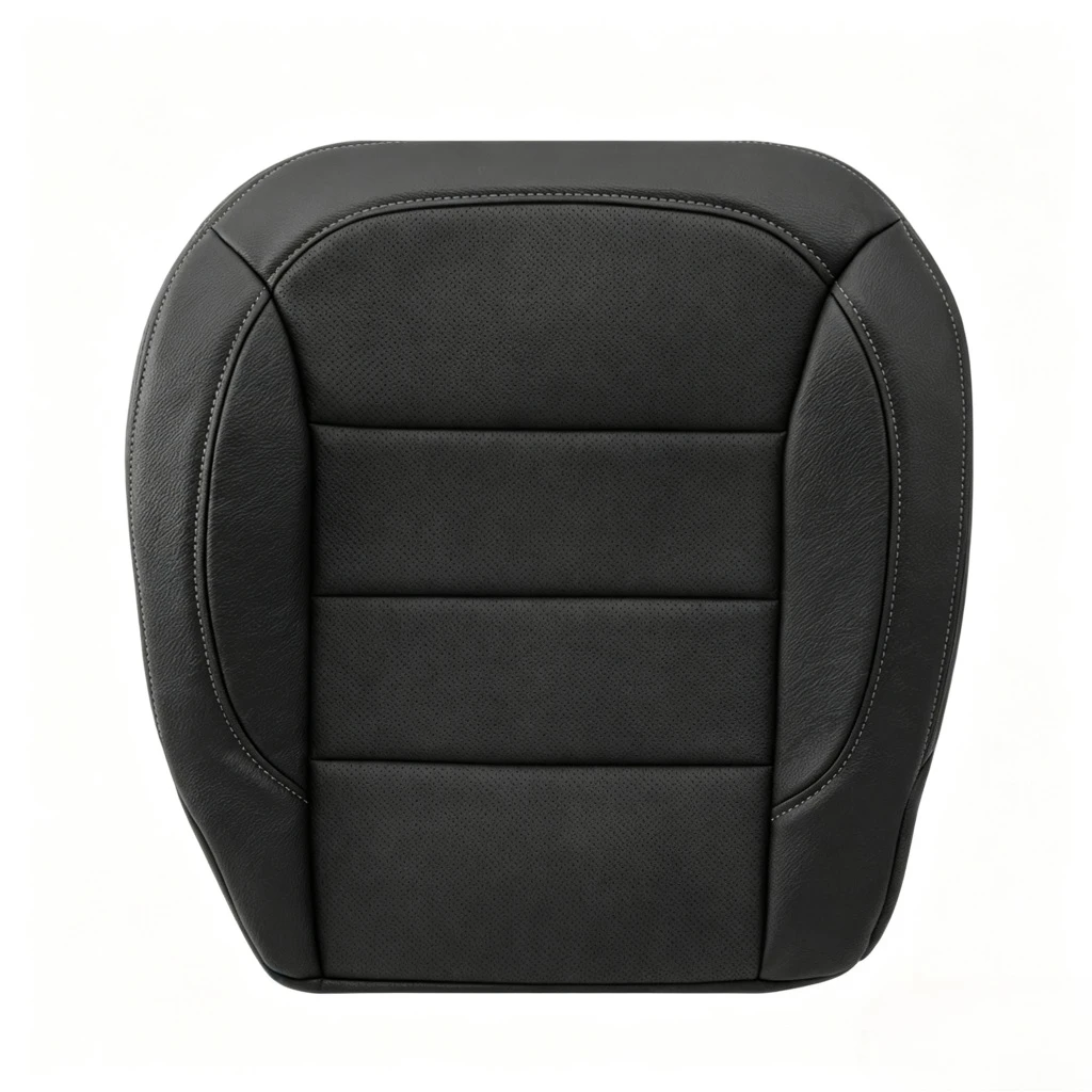 For 2015-2019 Mercedes-Benz GLE W166 Driver Passenger Bottom Seat Cover,Exact Match Replacement Seat Cover (Black Perforated)