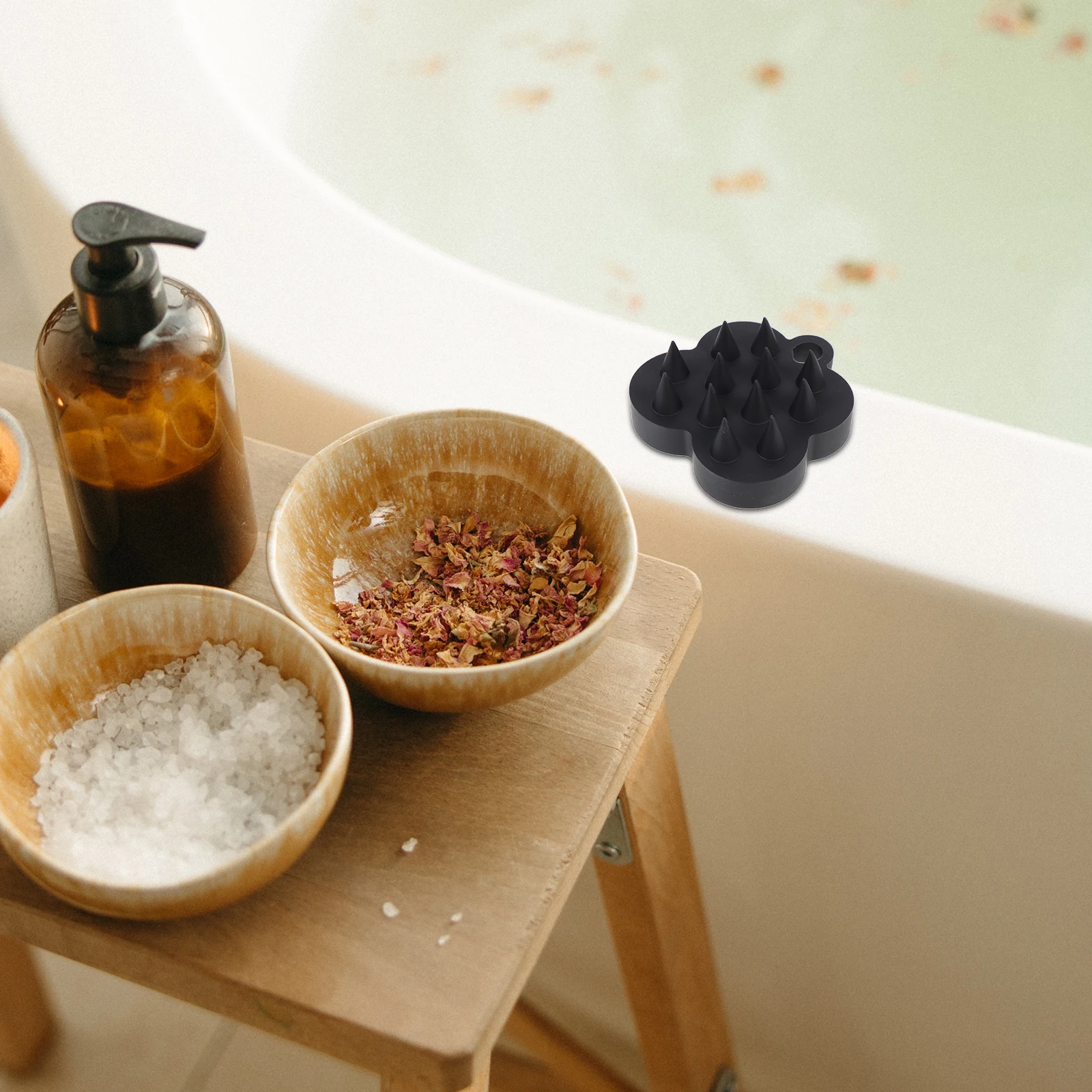 

Shampoo Brush Scalp Massager for Hair Growth Silica Gel Hairbrush Scrubber Washing H held Bathing Exfoliation Deep Treatment