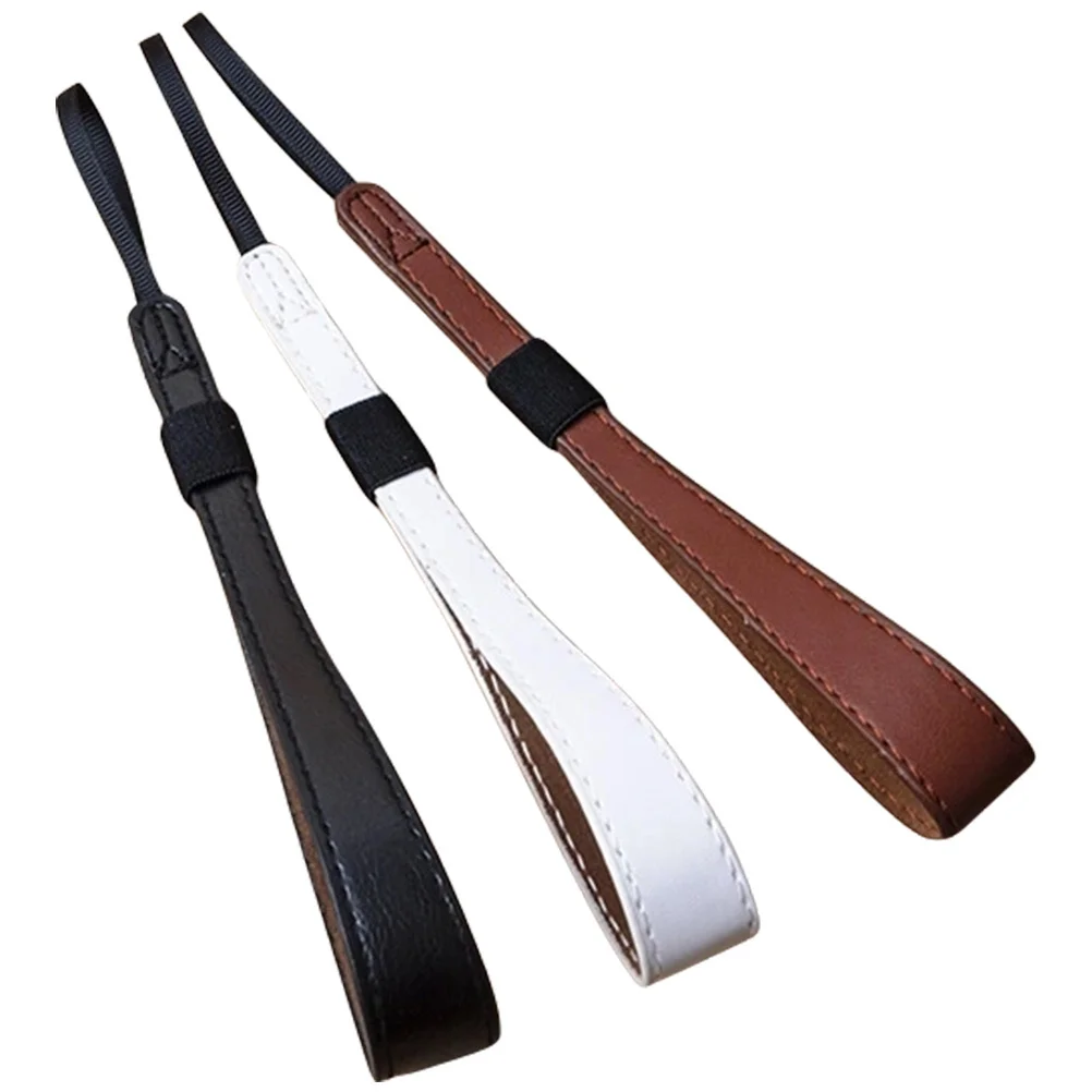 

3Pcs Camera Wrist Strap Premium PU Hand Lanyard for Phone Camera Keys Anti-Loss Lightweight Secure Carry Wristlet for All-Day