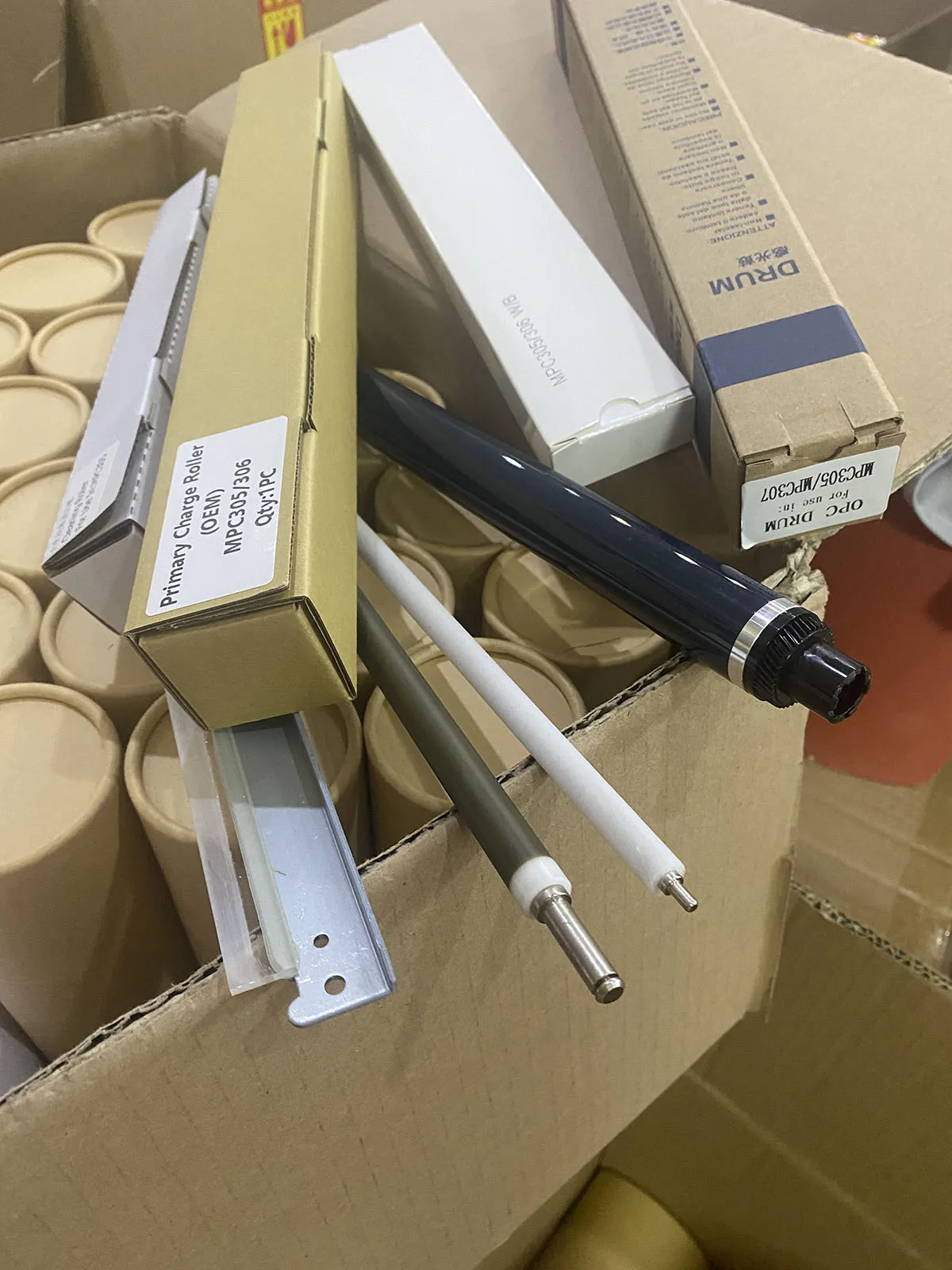 ドラムユニット再構築キット-リコー-mpc305-mpc306-mpc307-mpc406-mpc407-opc-ドラムクリーニングブレード-pcr-クリーニングローラー用