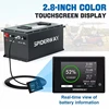 72V 105Ah LiFePO4 리튬 배터리 200A BMS 6000+ 사이클(골프 카트용 충전기 포함), Bluetooth 모바일 앱 터치 모니터 지원 3