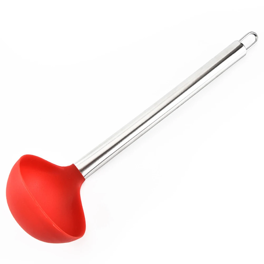 

2Pcs Cooking Spoon Silicone Soup Scoop Heat resistant Non stick Kitchen Gadgets Cookware Utensils Tools