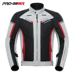 Men's Biker Jacket Waterproof Motorcyclist Motorcycle Jacket Wear-Resistant Motorcycle Accessories Anti-Fall Racing Jacket