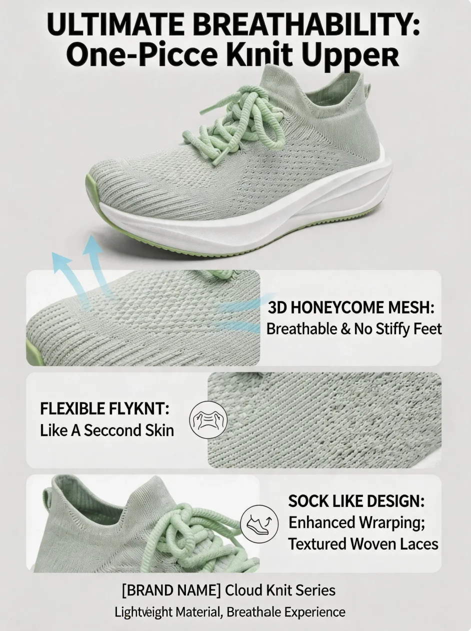 Neue, gepolsterte Laufschuhe für Herren, geeignet für schwere Läufer, mit Schnürung, Sport- und Freizeitmodelle für Damen, rutschfeste Outdoor-Sportschuhe, Herren-Sneaker. – Detail 6