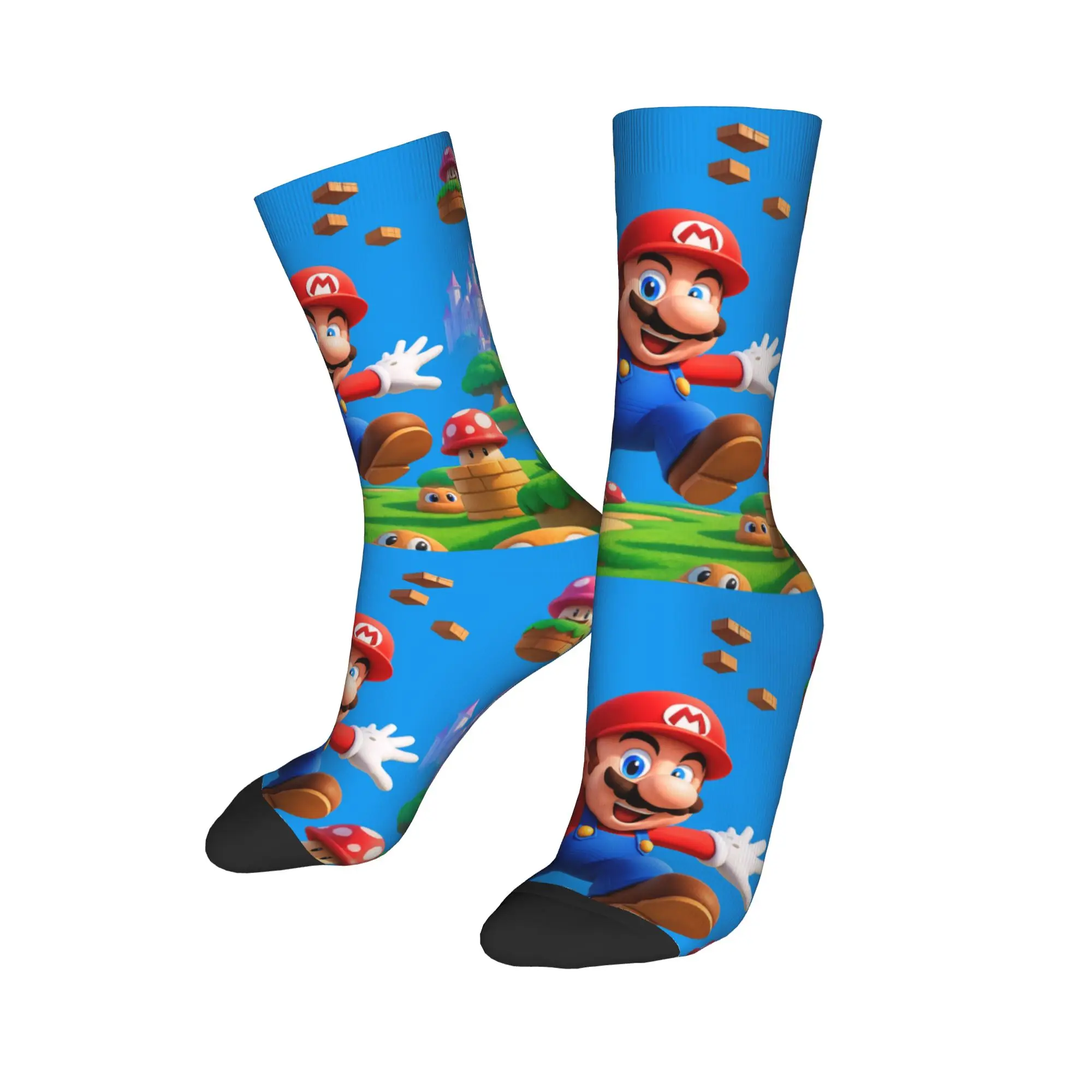 ماريوس لعبة جوارب الرجال الجوارب متوسطة لينة القوطية الجوارب الخريف تسلق المضادة للانزلاق تصميم الجوارب هدية عيد ميلاد